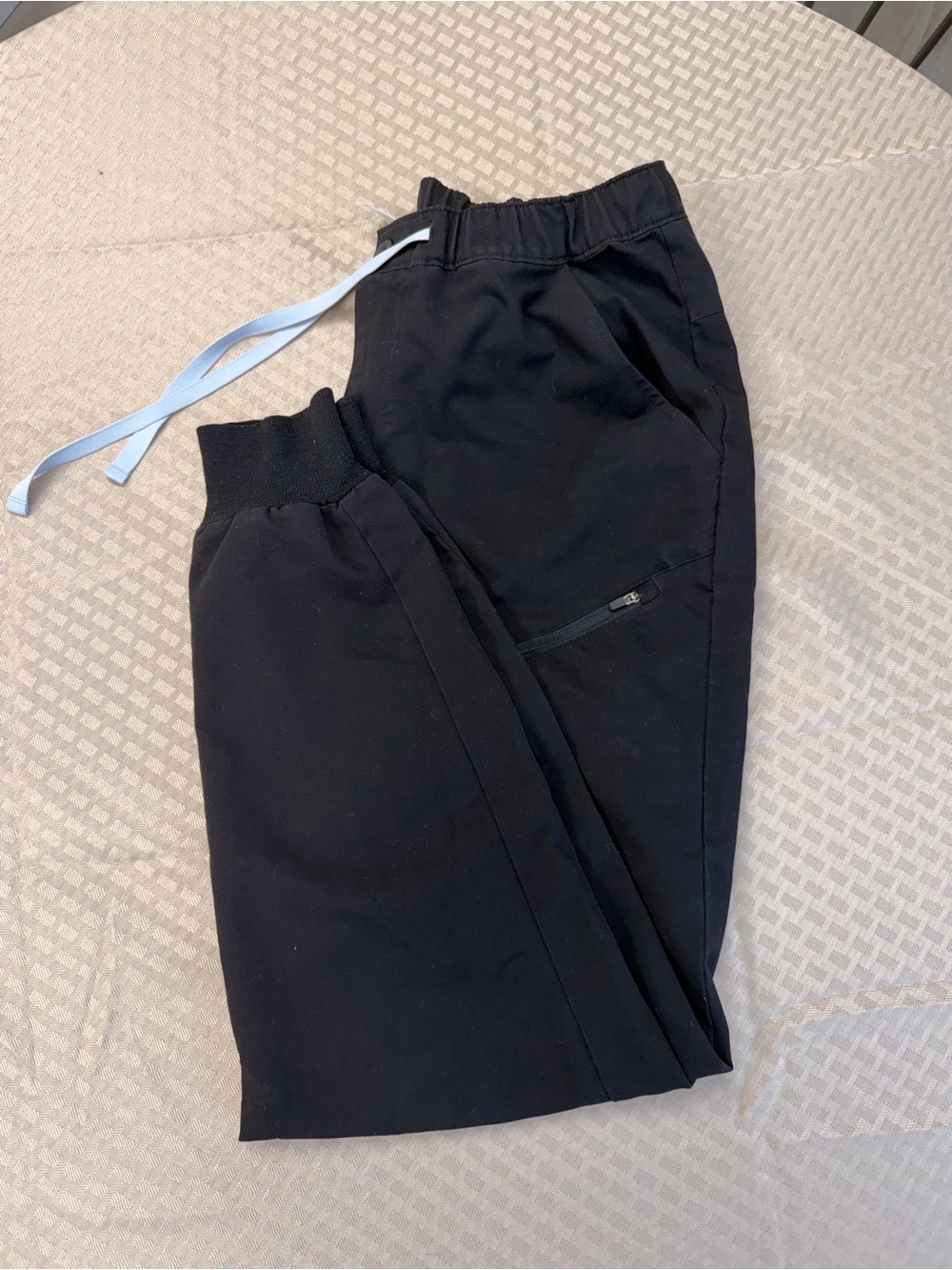Figs Men's Black Jogger with Light Drawstring